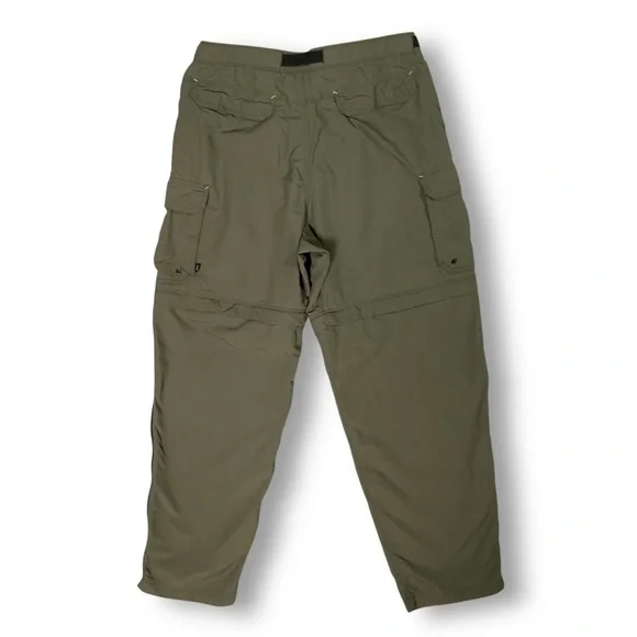 REI Mens Convertible Cargo Hiking Pants Sz M Zip Off Green Hiking Travel - Picture 5 of 11